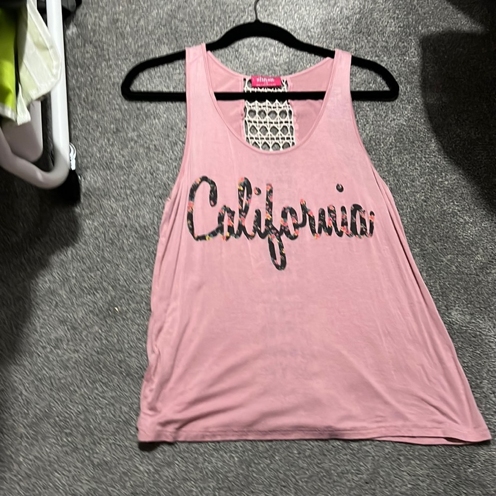 Pink California tank